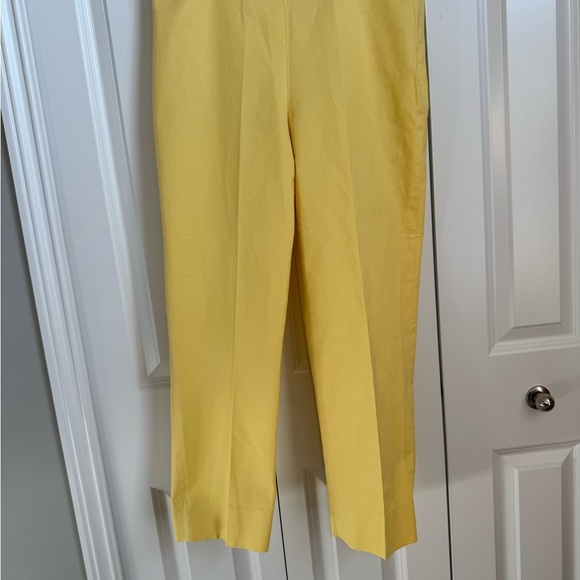 Talbots Yellow Classic Side Zip Pants - Picture 1 of 6